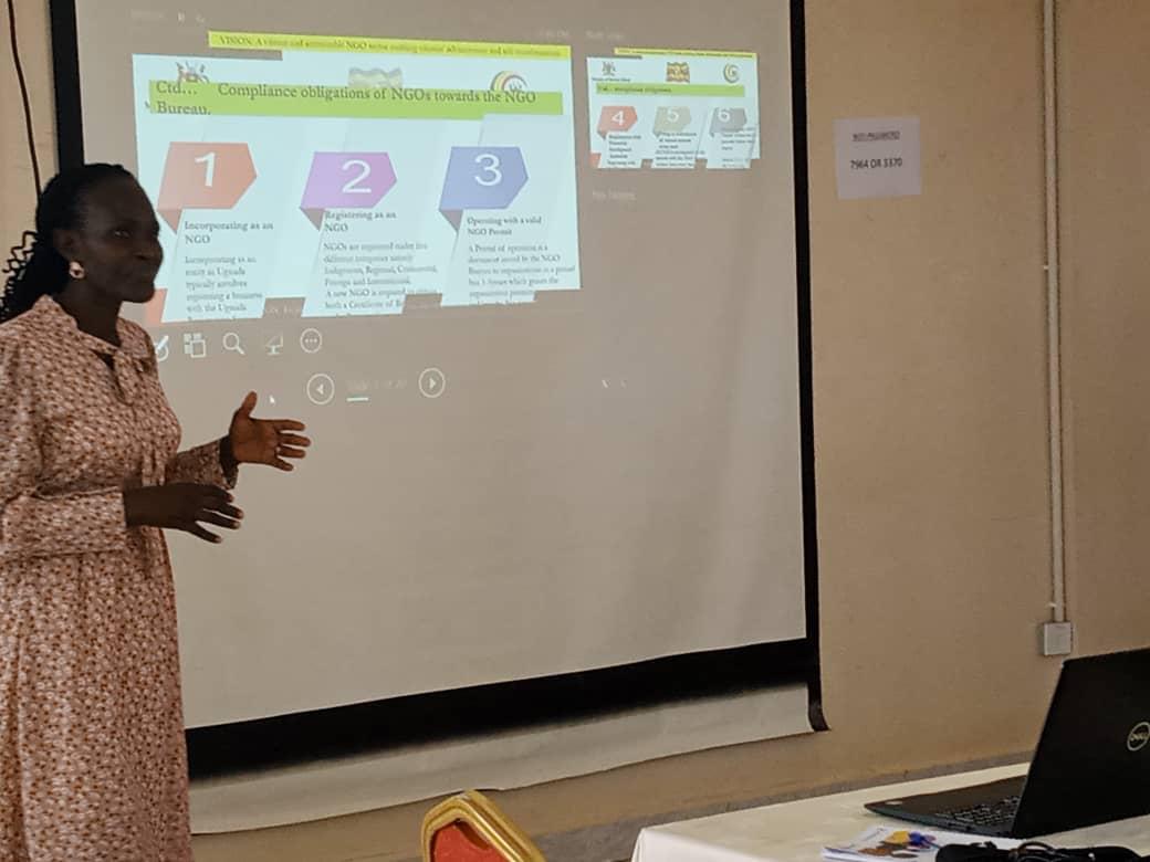 NGObureau's tweet photo. Today, NGO Bureau built the capacity of NGOs under the Advocacy Coalition for Sustainable Agriculture (ACSA) on NGO compliance to the #NGORegulatoryFramework at Interservice Hotel Nsambya. https://t.co/kAsmkBka23