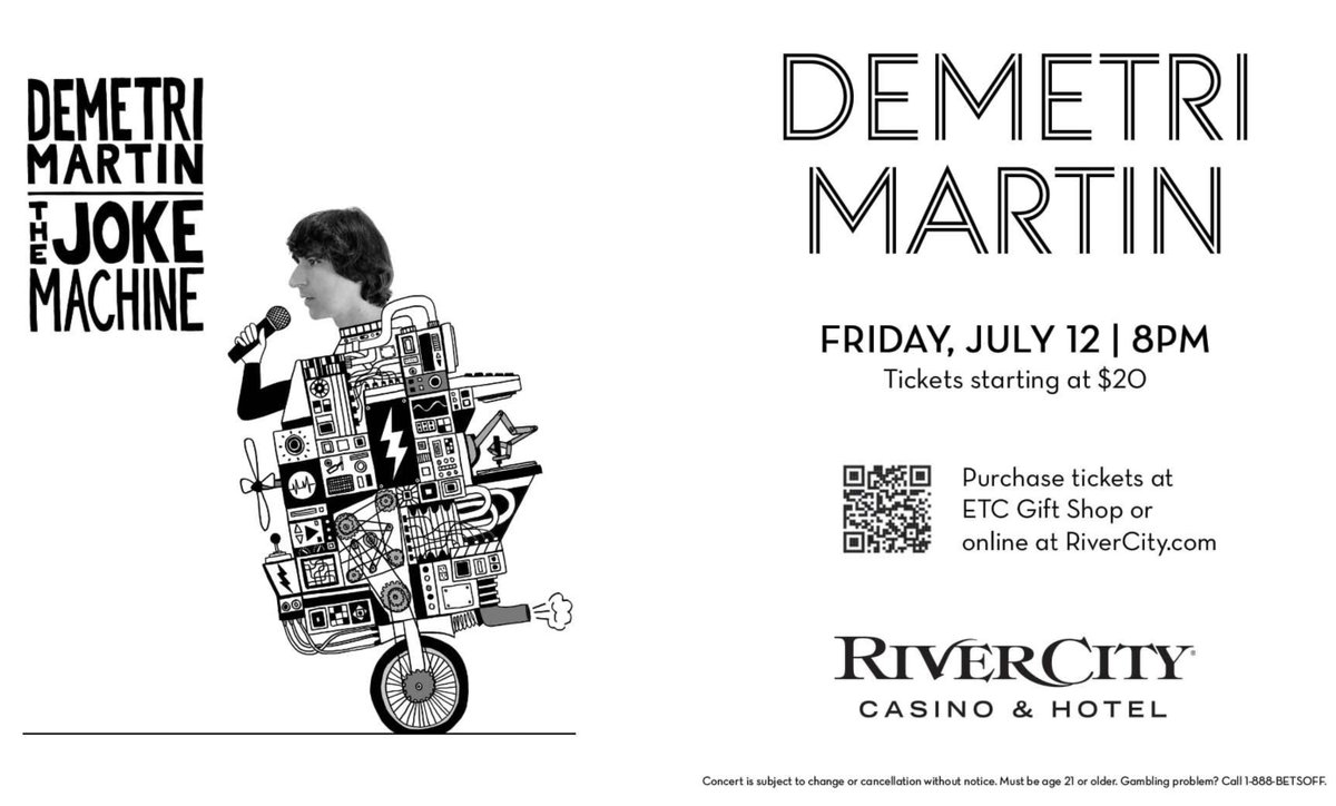 St. Louis! Artist Pre-Sale TODAY! Use password: DEMETRI. Tickets at demetrimartin.com. Also, Hi. #DemetriMartin #Comedy