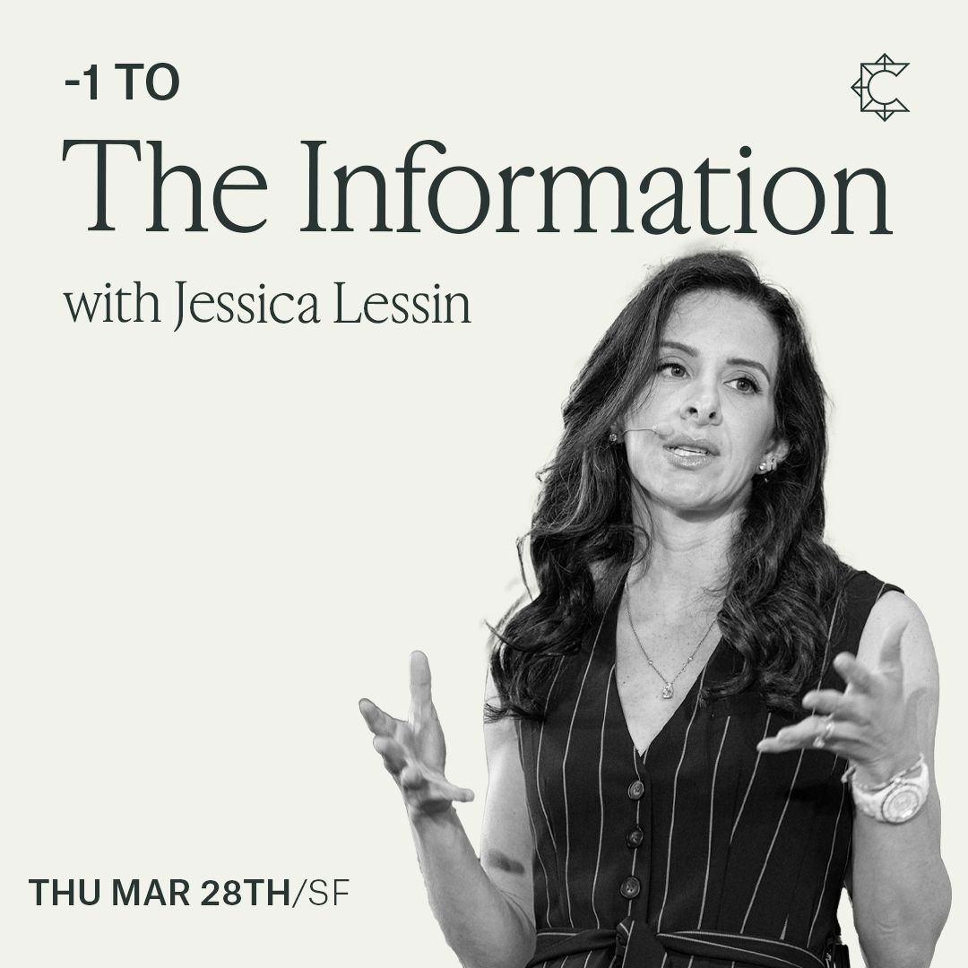 Tomorrow in SF we're hosting @Jessicalessin, founder of @theinformation, for a conversation on the future of journalism moderated by SPC founder @rsanghvi! If you would like to attend, RSVP at the link in the next post.