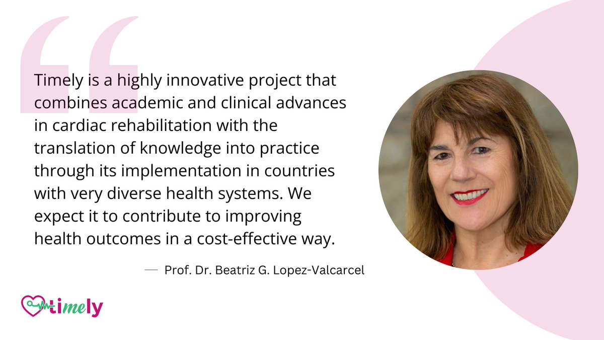 We asked Prof Dr Beatriz G. Lopez-Valcarcel, member of the TIMELY advisory board, what makes the TIMELY project unique in her eyes and why she believes in its success. Here is her answer ⬇

#EUTIMELY #meettheteam