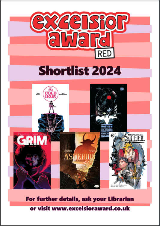 Well done to all our pupils @ipswichschool who took part in the @ExcelsiorAward project, reading & rating the best Graphic Novels and Manga of 2024. The writers and artists appreciate your input! We await the outcome of the Excelsior's 'Nuff Said Award for best library display...