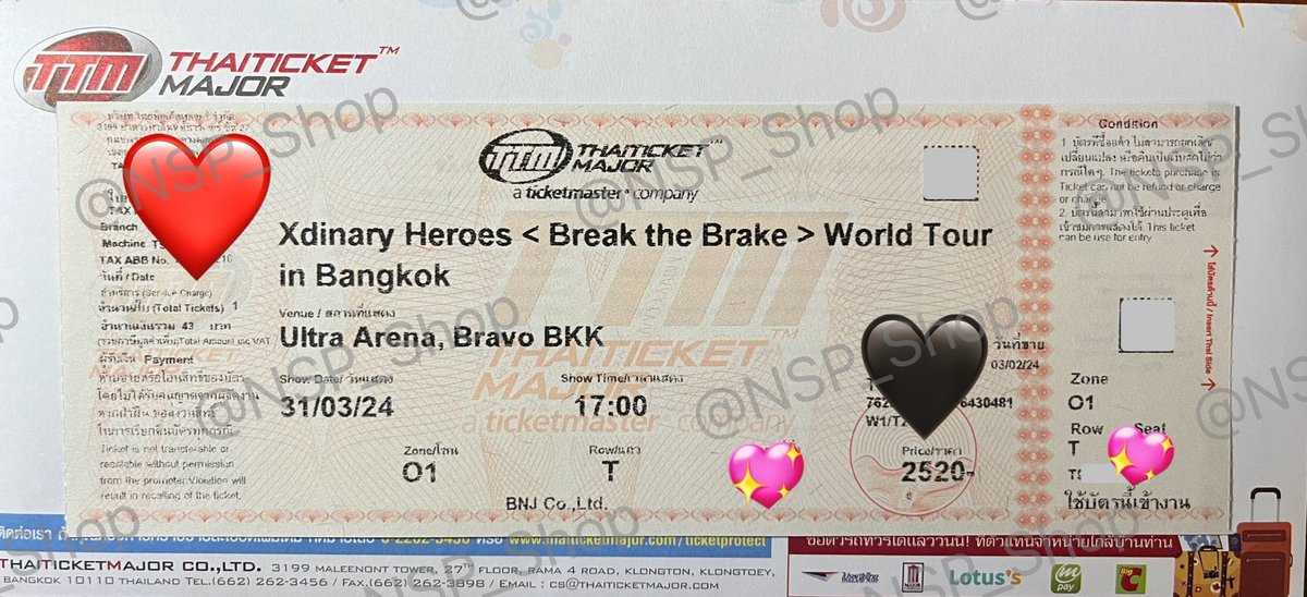 NSP_Shop's tweet photo. ขายบัตรคอนเอ้กฮี 1 ใบค่ะ โซน O1 แถว T ที่นั่งอยู่ระหว่าง 07-10

💸 3,390฿

📮 ค่อยโอนตอนนัดรับได้ค่ะ นัดรับมศว./ตามแนวเส้นรฟฟ อโศก เพชรบุรี พร้���มพงษ์ สยาม อนุ

 #BreaktheBrakeInBKK https://t.co/bgu7D79ZKo