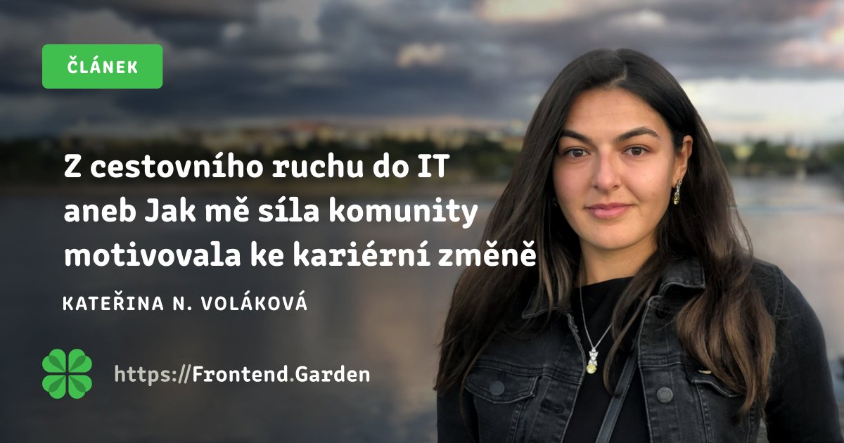✏️ Nový článek: Kačka pracuje třetím rokem jako frontend developerka. Překvapivě byste ji však pět let zpátky nalezli v úplně jiné profesní sféře. Co se stalo, že se její kariéra tak dramaticky změnila?

🔗 frontend.garden/clanky/rozhovo…