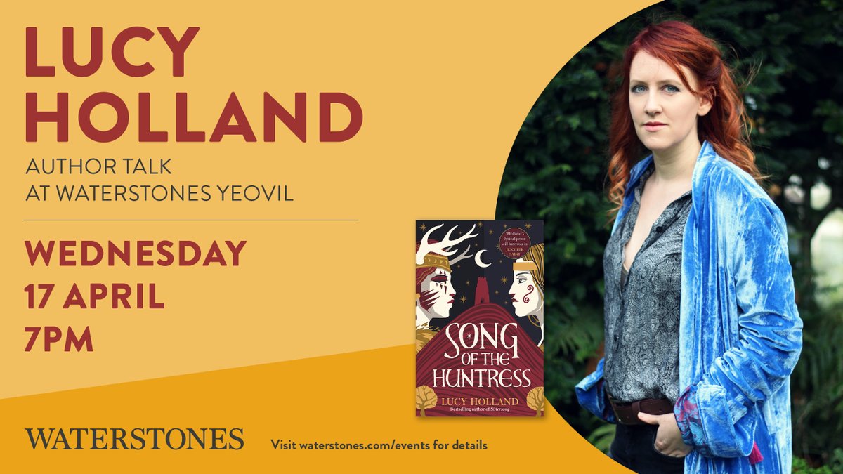 We're counting down the days to our next event. @silvanhistorian will be here to talk about her brilliant new book #SongoftheHuntress with #EmilyHWilson 17.04.24 7pm. You don't want to miss this one!! waterstones.com/events