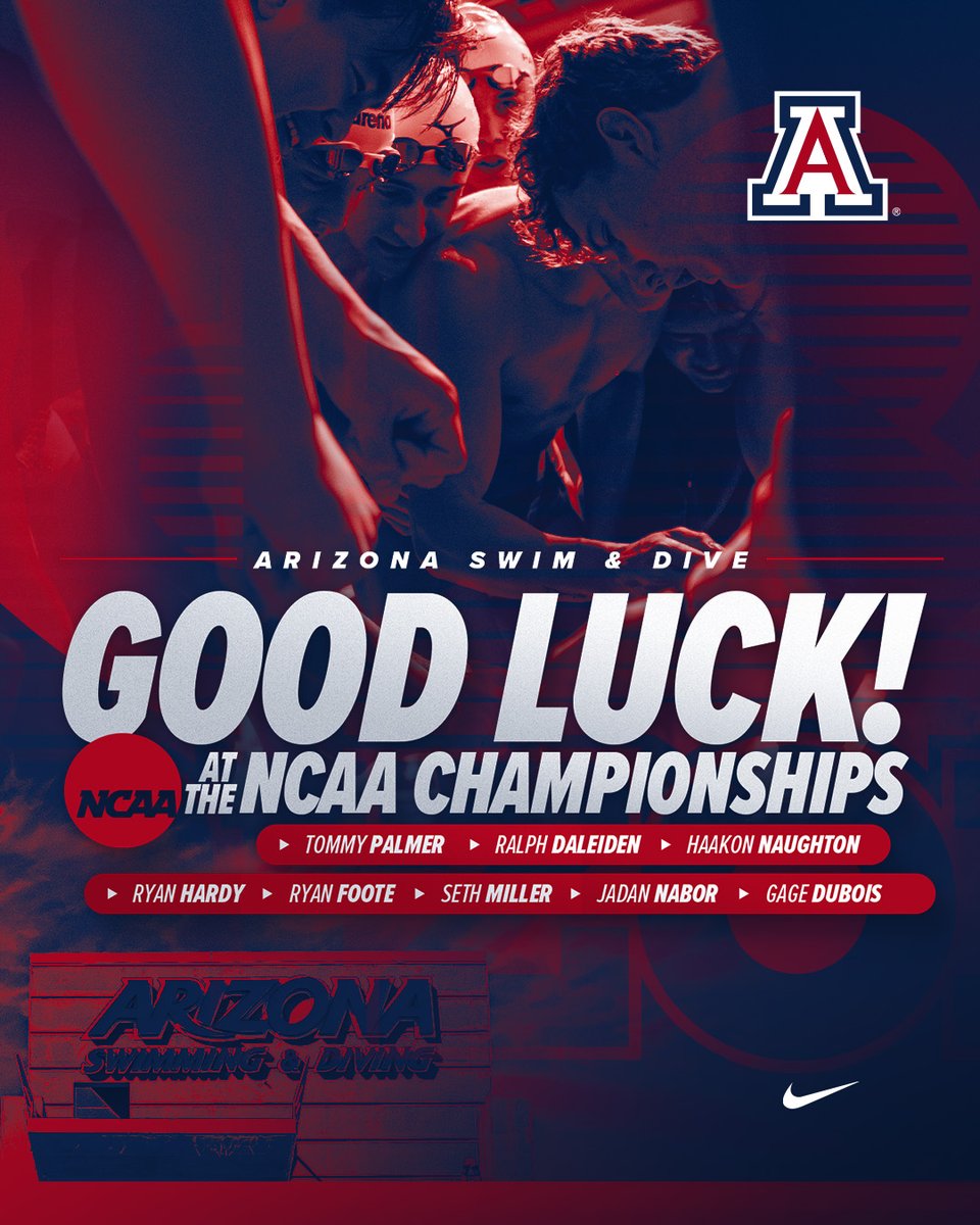 and they're off! 🏊‍♂️

good luck to our <a href="/ArizonaSwimDive/">Arizona Swim & Dive</a> NCAA Qualifiers this week in Indianapolis!