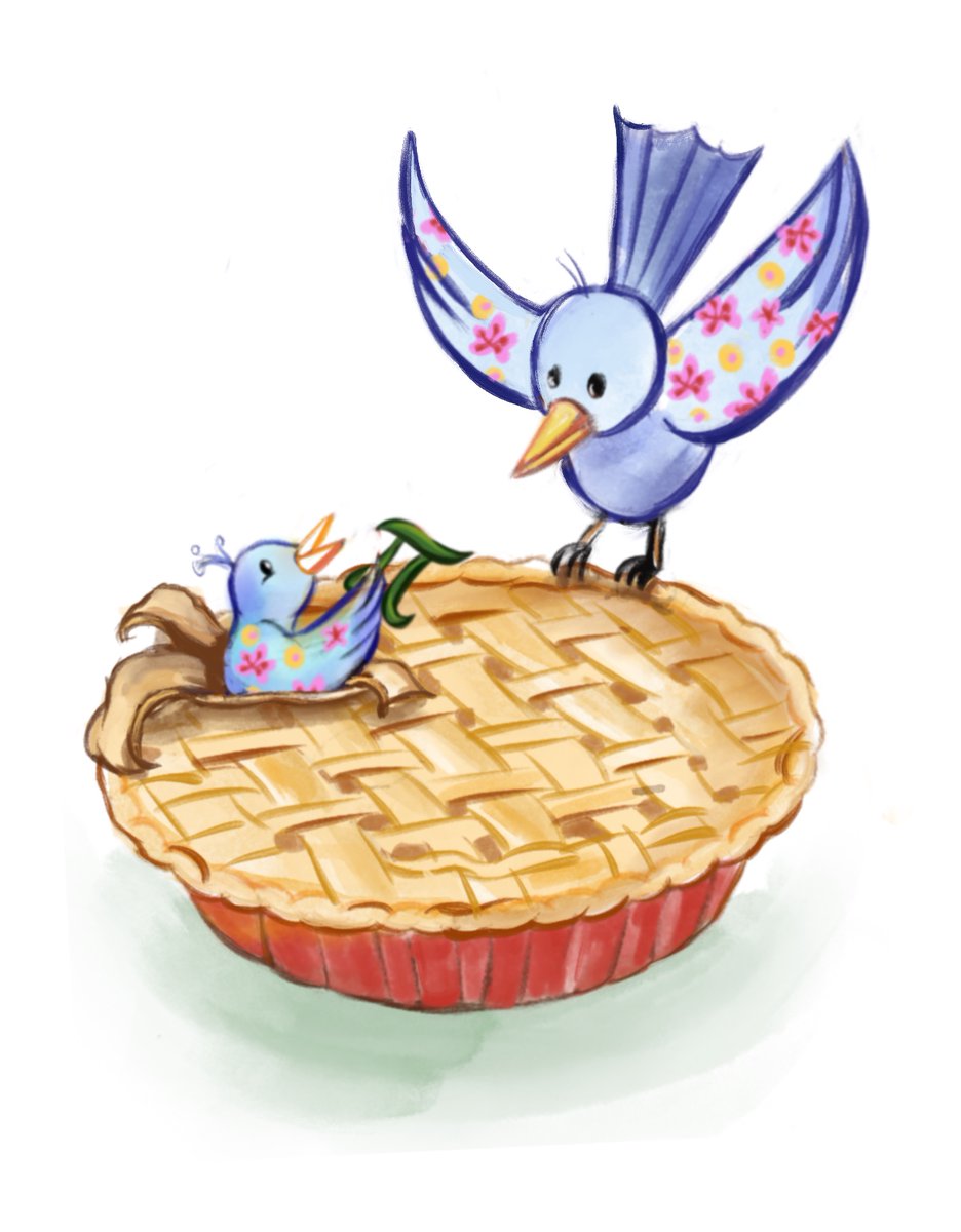 I enjoyed making this in response to the #scbwidrawthis illustration prompt. The prompt was...pi. 
#scbwiartist #kilitartist #childrensbookartist