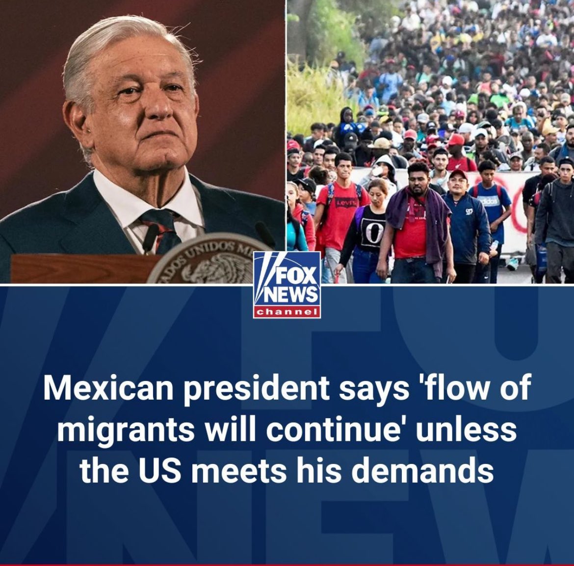 Imagine thinking you’re a world superpower and then… Mexico threatens you. 🤭 In case you have been living in a cave, in the mountains for the last 10 years and are just now getting back to civilization, or you’re a brain dead Liberal, and don’t know yet…but the rest of the