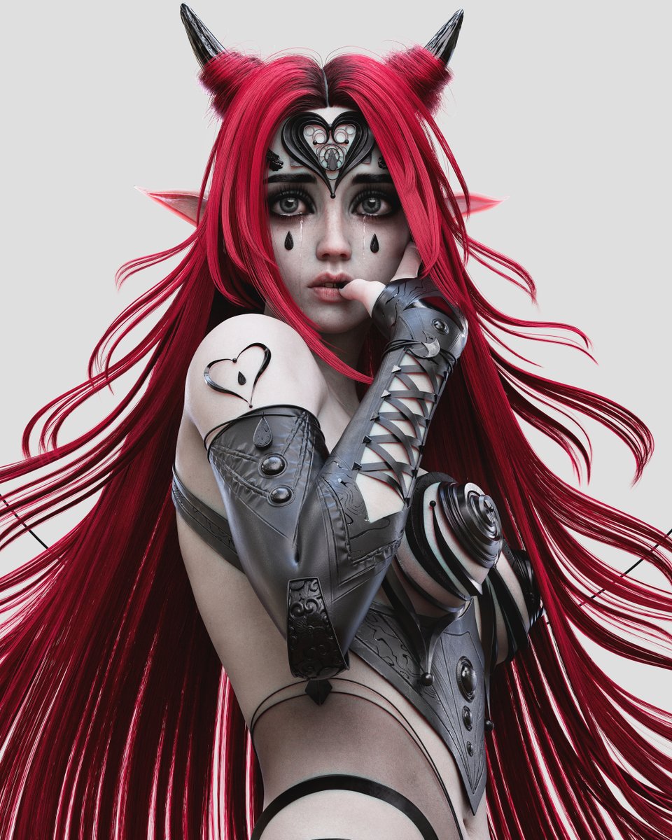 Miriel🩸 

hair took me a crazy time, hope you'll like it 🙏

Software : Zbrush / Maya / Arnold / Xgen / Substance