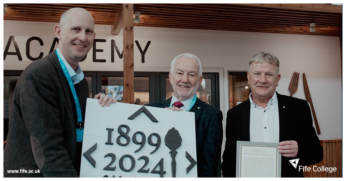 📸 Fife College 125 celebrations continued last week at our award-winning Academy Restaurant in Kirkcaldy where local MSP David Torrance joined us to hear our latest plans to celebrate our anniversary.
