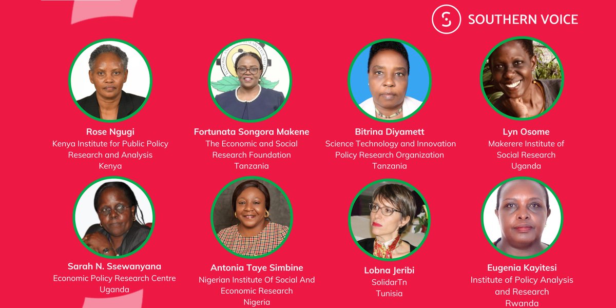 Among the 23 women Executive Directors of our network's 66 think tanks, 8 are in #Africa. Today we shine the spotlight on them to celebrate their accomplishments and honour their commitment to an empowered #GlobalSouth. Thank you for leading the way in your region and beyond!