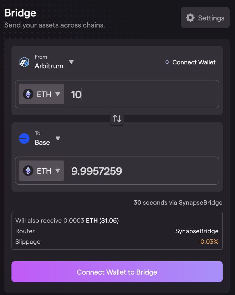 SynapseProtocol's tweet photo. Both normies and degens like the bridge to @base 

https://t.co/vc00NClYJx https://t.co/stw5Nz2hNX