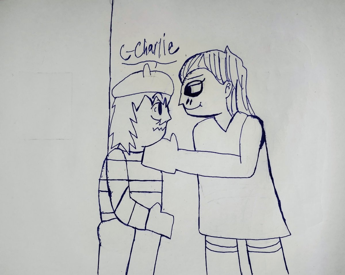 Saul_Goodwoman6's tweet photo. Don't worry Babygirl..
#fakecharlie #charlieemily #chandy #fnaf #fnafnovels #myart #fnaftfc https://t.co/QuaxaG28iA