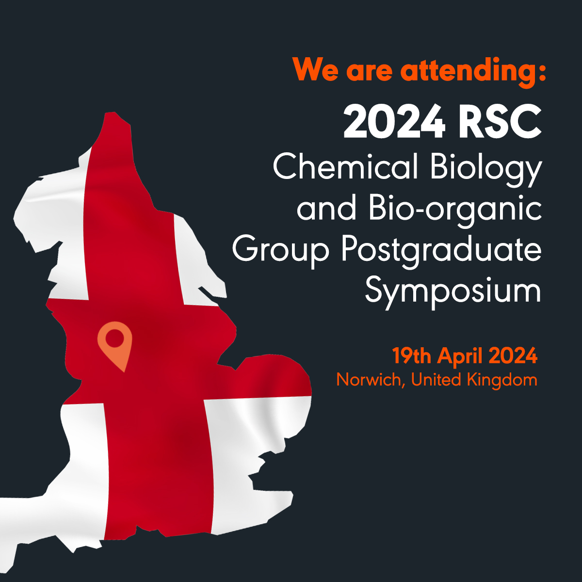 At it again! Fluorochem will be attending the '2024 RSC Chemical Biology and Bio-organic Group Postgraduate Symposium' at The University of East Anglia. 

We hope to see you there on the 19th April!

#Fluorochem #Symposium #Chemicalbiology