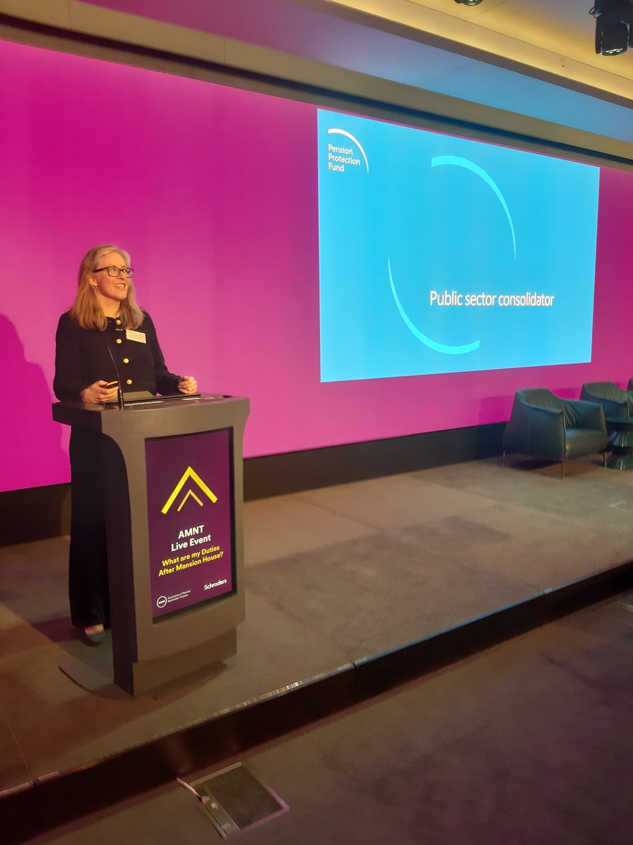 Our CEO, Katherine Easter, at @AmntOrg Live event today - 'We’re continuing to work with government and industry to help shape the design of the public sector consolidator.' 'The more we can hear from people directly affected by the proposals, the better.'