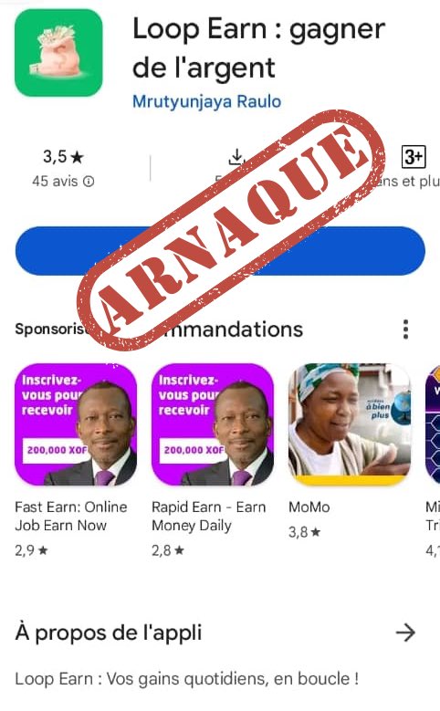 cnin_benin's tweet photo. 🚨 Alerte Arnaque 🚨

Nous tenons à alerter le public sur une plateforme d'investissement frauduleuse nommée AzureCharge, accessible via le lien https[:]//benin[.]ezxearn[.]com et via plusieurs applications mobiles (LoopEarn, Fast Earn, Rapid Earn). (1/5) https://t.co/UQ80kYHmLE