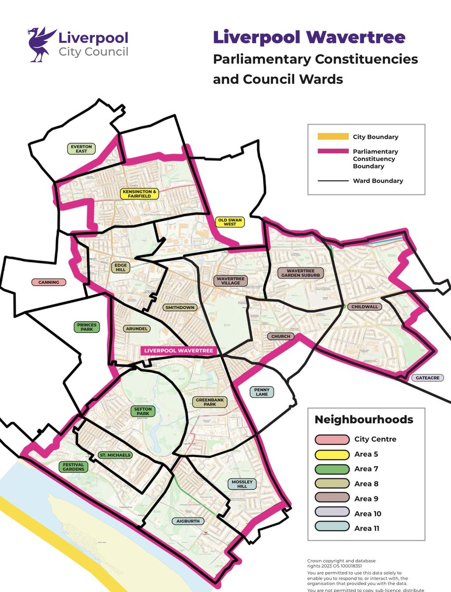 Smithdown ward is currently split between Wavertree and Riverside constituencies. After the next general election, it will all be in Wavertree constituency. See the map below for more details.