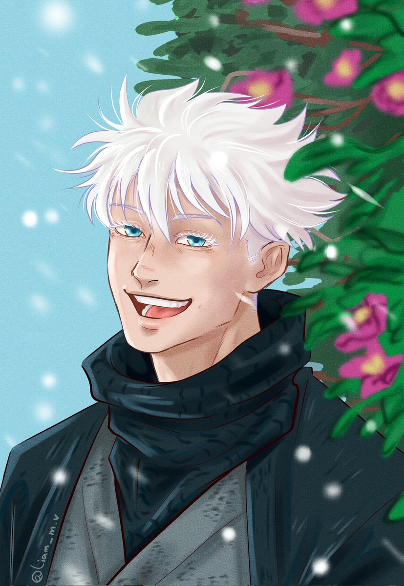 liam__mv's tweet photo. Sorry for the flowers, I was too lazy to detail them 🙏🏻
#JujutsuKaisen #呪術廻戦       
#GojoSatoru #gojofanart #digitalart https://t.co/I0zpbM2I1O