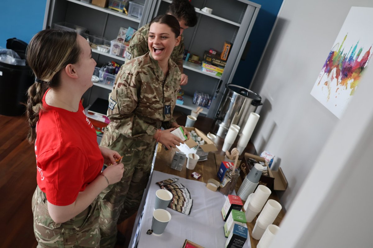 Today the @SSAFA @RAFBznSSAFA #BigBrew took place to raise awareness of activities and groups the charity support. Money from several projects co-ordinated by the Station Charities Committee was awarded to SSAFA to assist with the important work that they carry out 🤝 #charity