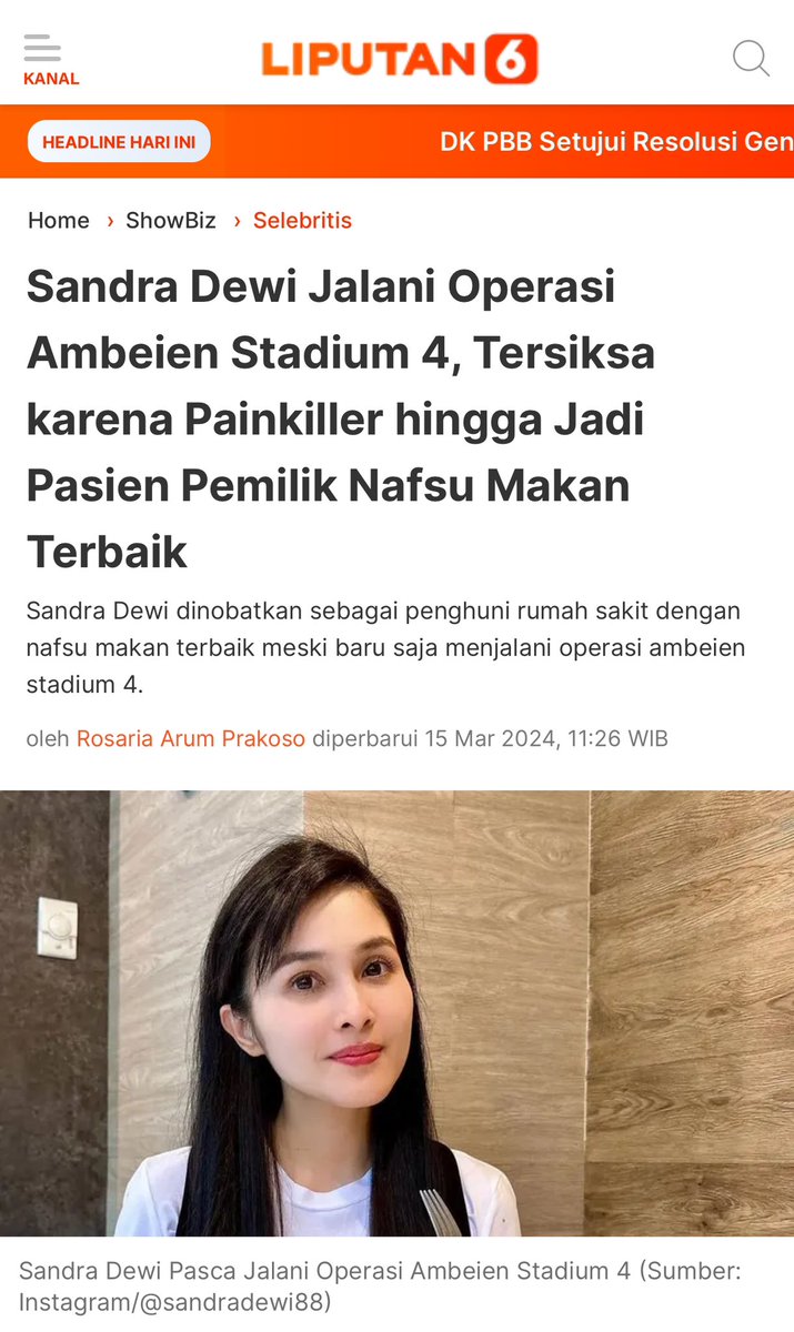 Ini adalah momen2 yang berat buat Kak Sandra Dewi.