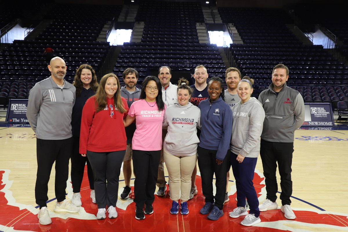 SpiderAthletics's tweet photo. As March is National Athletic Training Month, we  give a big thank you to our athletic training staff! Your dedication to our student-athletes and programs is commendable.  We celebrate and honor your invaluable contributions!

@SpiderChampions | #OneRichmond | #NATM24 https://t.co/0iamIiPh4U