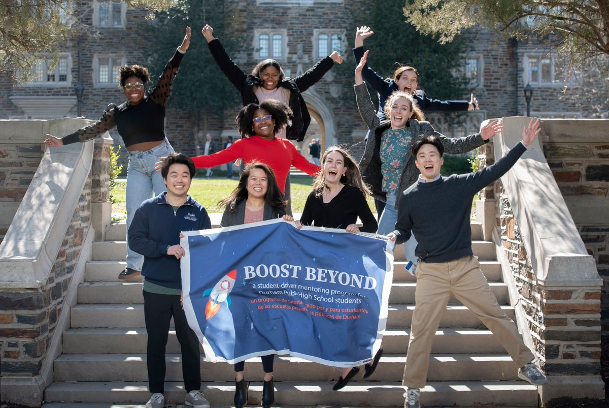 DukeGradSchool's tweet photo. "BOOST Beyond has been one of the most impactful aspects of my training at Duke." Congrats to BOOST Beyond for the Dean's Award for Inclusive Excellence in Graduate Education! https://t.co/OTv26Byk0r 
@boost_beyond @DukeU https://t.co/8nbvAt79Pz