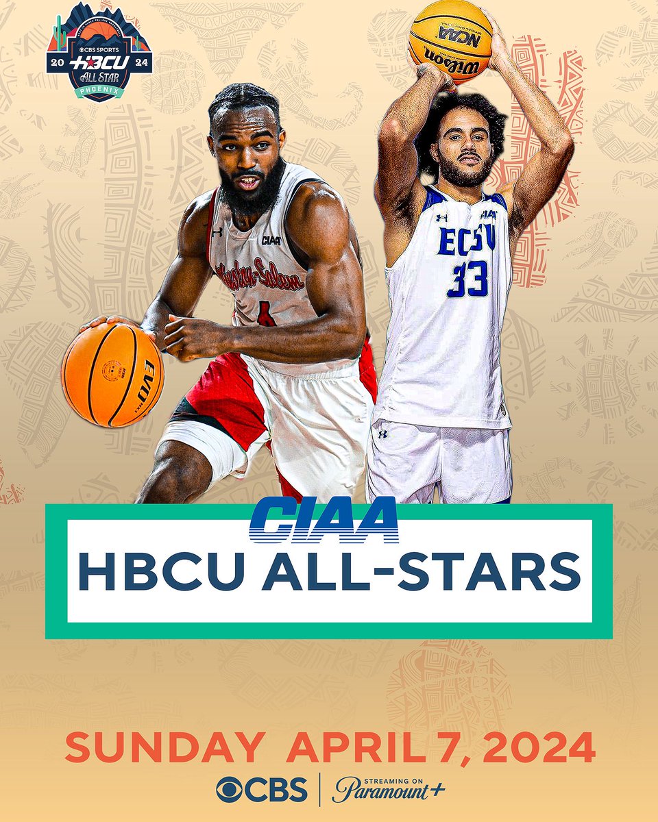 The HBCU All-Stars from @ciaasports are ready to represent in Phoenix! Tune into the game Sunday, April 7 on CBS! #hbcuallstargame #thebestinblackcollegebasketball