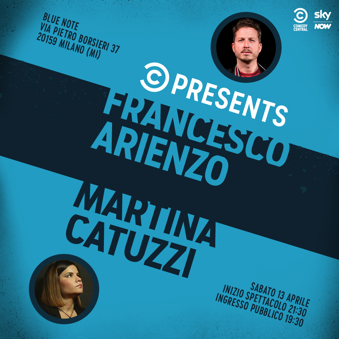 mtvitalia's tweet photo. Il 10, 11, 12 e 13 aprile ti aspettano al Blue Note di Milano quattro frizzantissimi appuntamenti targati Comedy Central 🤣 A farti ridere con la loro comicità ci penseranno loro 🔥 Trovi i biglietti su TicketOne 🎟 Ti aspettiamo 🖤 #CCPresents #mtvnewsita https://t.co/6H5NrOB50g