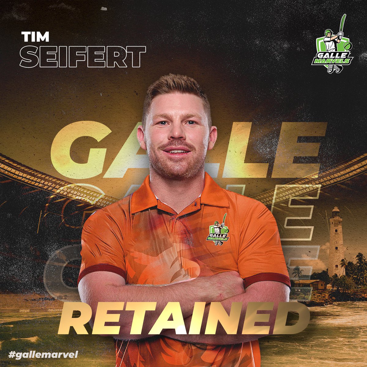 gallemarvels's tweet photo. Thrilled to welcome back Tim Selfert, retained from Galle Titans to Galle Marvels! 🎉 Ready to light up the LankaT20 2024 with the Galle Marvels squad. Let's create history again this season too!

#GalleMarvels #LPLT20 #LankaT20 #LPL2024 #WelcomeTim #TimSelfert
#GalleMarvels #lpl2024 #apigalleboys #wearegalleboys