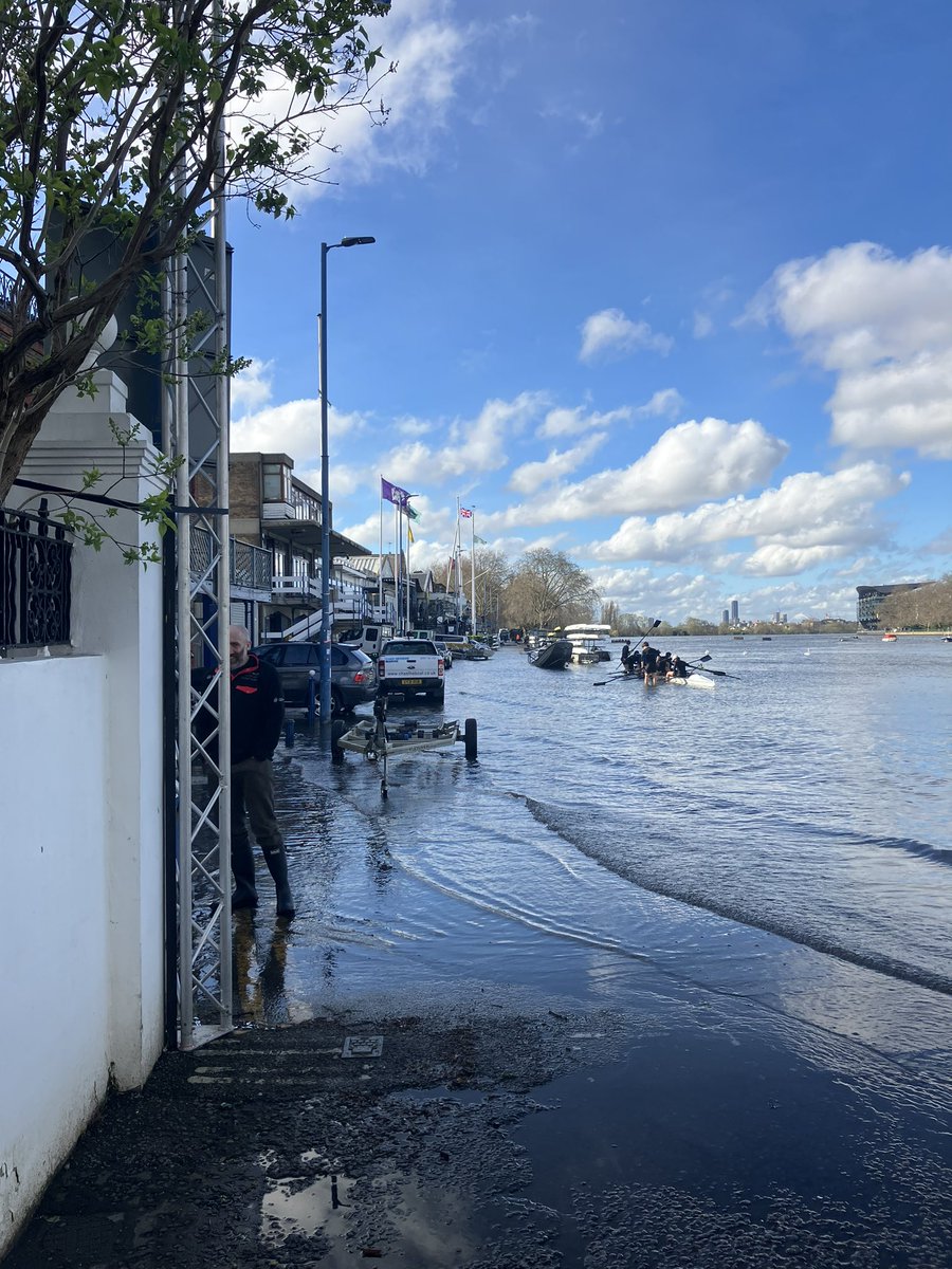 Oxford and Cambridge can get a lot closer to the boathouses than usual as they prepare for Saturday’s race #climatechange