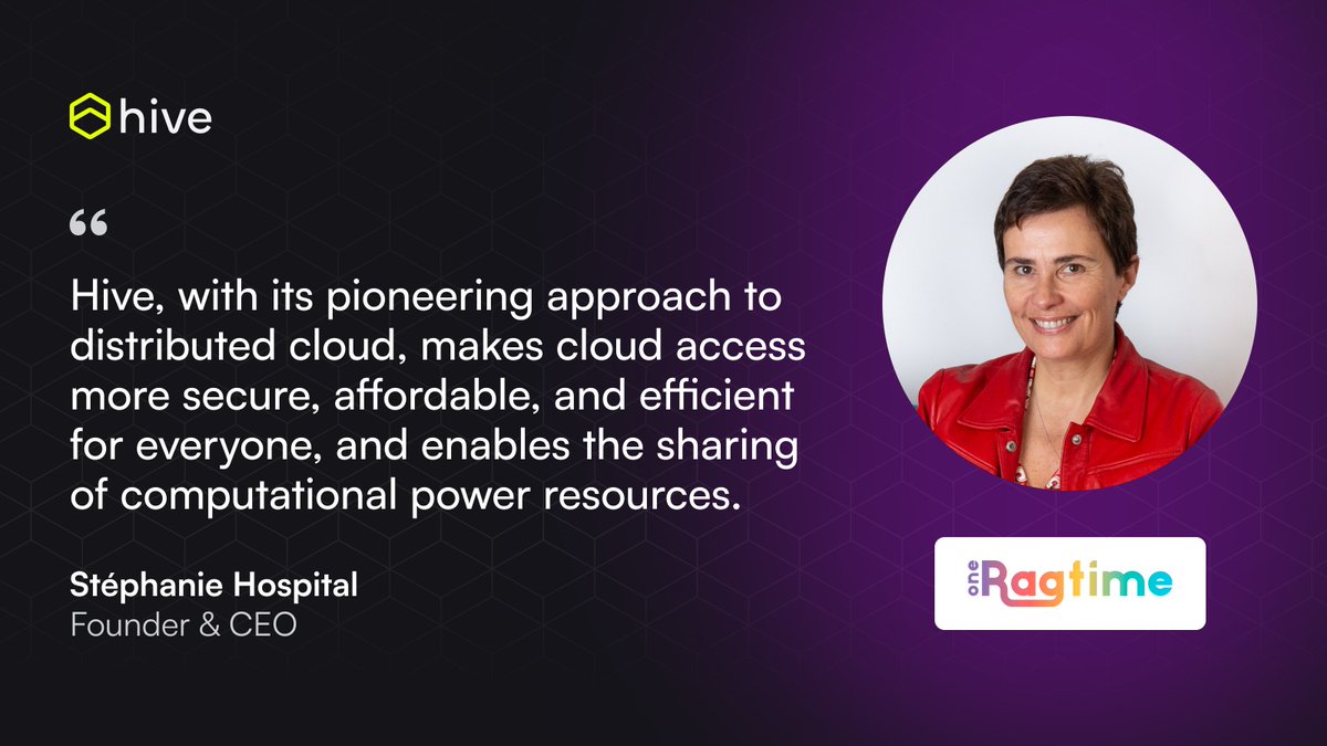 hivenet_cloud's tweet image. We are grateful to @stephhospital and @OneRagtime for fueling Hive's journey from the start! 🚀 Their support is invaluable in our quest for secure and sustainable cloud solutions for all. #Hive #OneRagtime #DistributedCloud #TechForGood