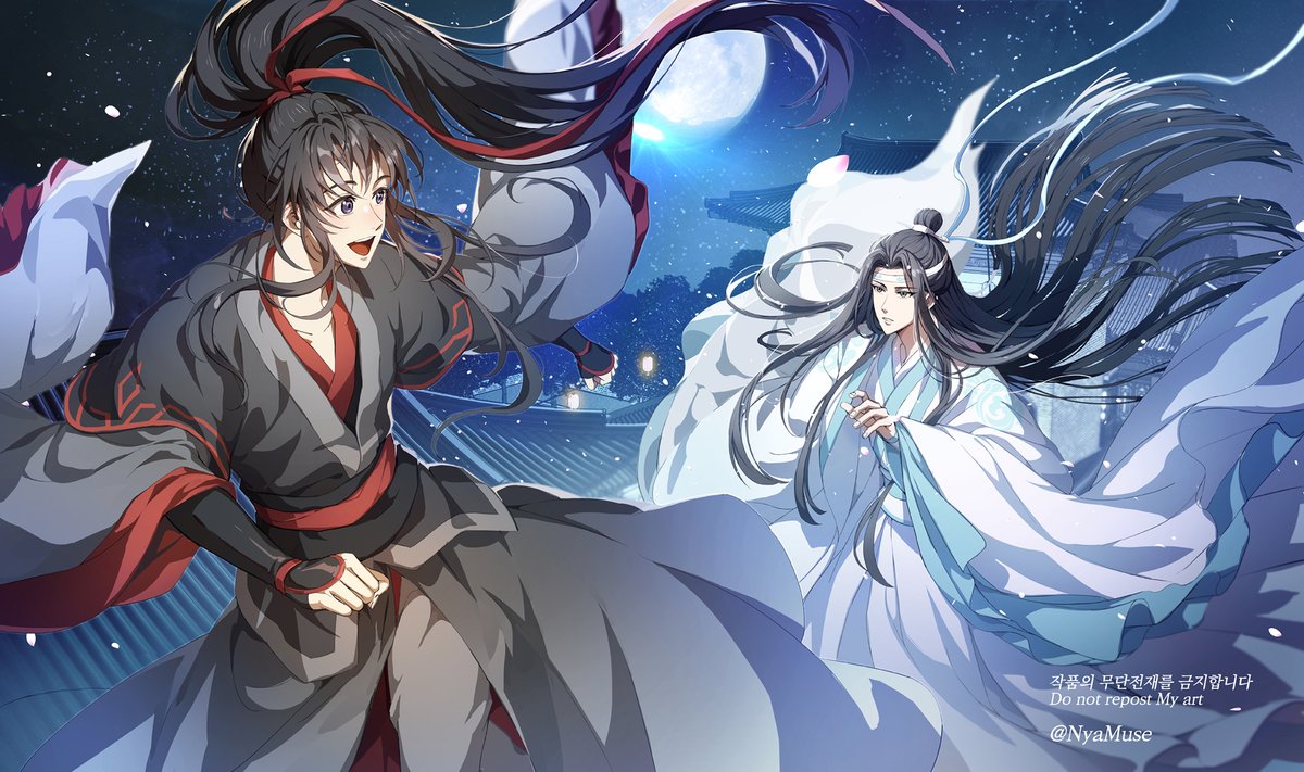 NyaMuse's tweet photo. 달빛 아래에서 정을 나눴던 우리 🌕
#MDZS  #魔道祖师 #마도조사 https://t.co/X3PnS6f9BP