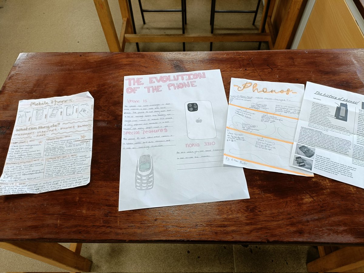 TMBS_Science's tweet photo. Well done to all KS3 students who submitted a poster for the #BritishScienceWeek poster competition. 

Students discovered how mobile phones have evolved since their invention due to the #BritishScienceWeek theme for this year being Time. 

There were some amazing entries!! https://t.co/hvYou8QHmx