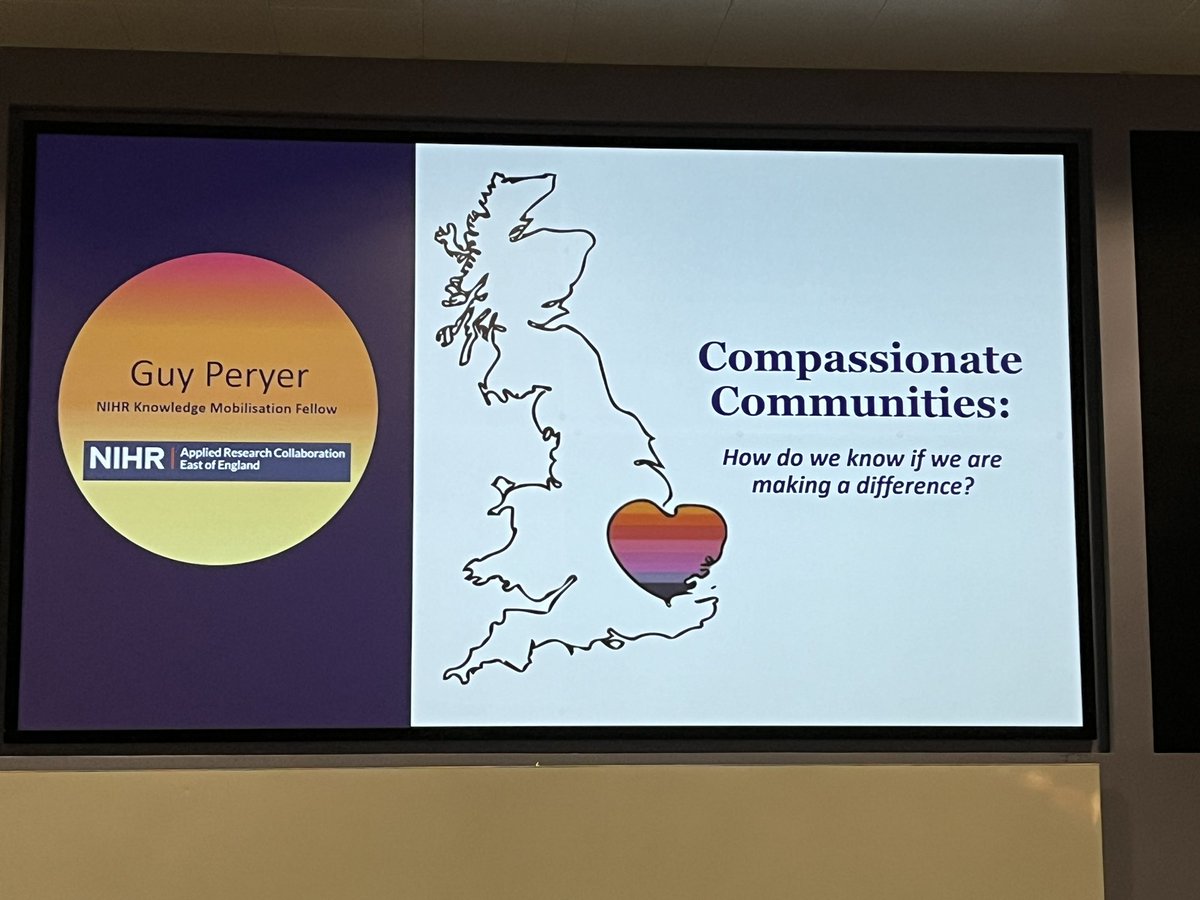 I feel privileged to attend today’s meeting of Compassionate Communities organised by the formidable thought leader @guy_per.  He makes a difference! arc-eoe.nihr.ac.uk/research-imple… @arc_nt @ARC_EoE @uniofeastanglia @UEAHSCP  @IVRtweets @UEA_Health @vol_norfolk @NorwichCC