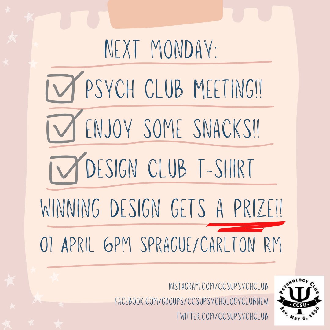CCSUPsychClub's tweet photo. https://t.co/wdi9npPVOx