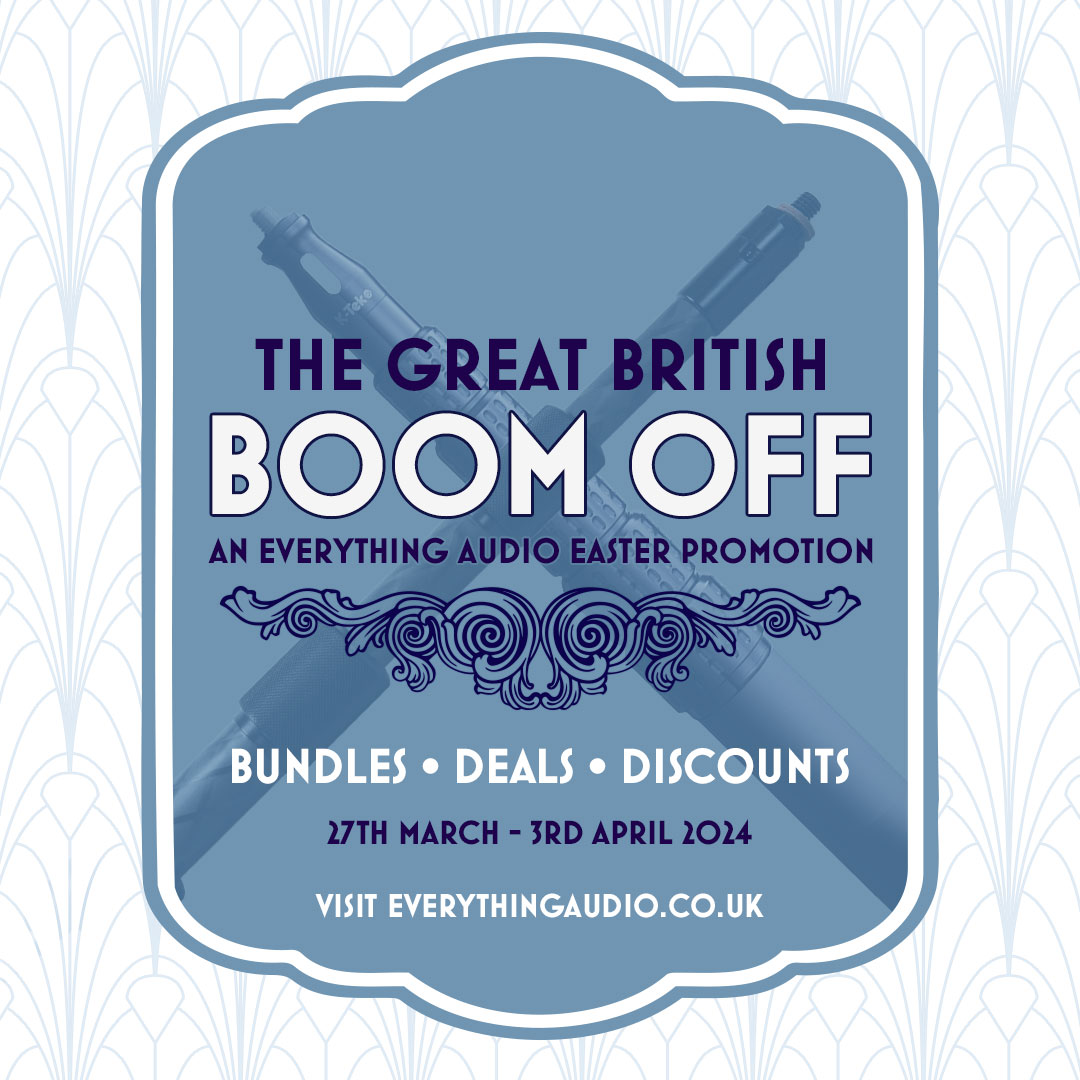 EAelstree's tweet photo. To follow on with our previous cheesey promotion: Presenting "The Great British Boom Off" An Everything Audio Easter Promotion! 🐣 We've been baking up a storm of discounts on booming essentials! Boom poles, cases, boom accessories &amp; more! 27th March - 3rd April 2024 https://t.co/GhFrVaoG7C