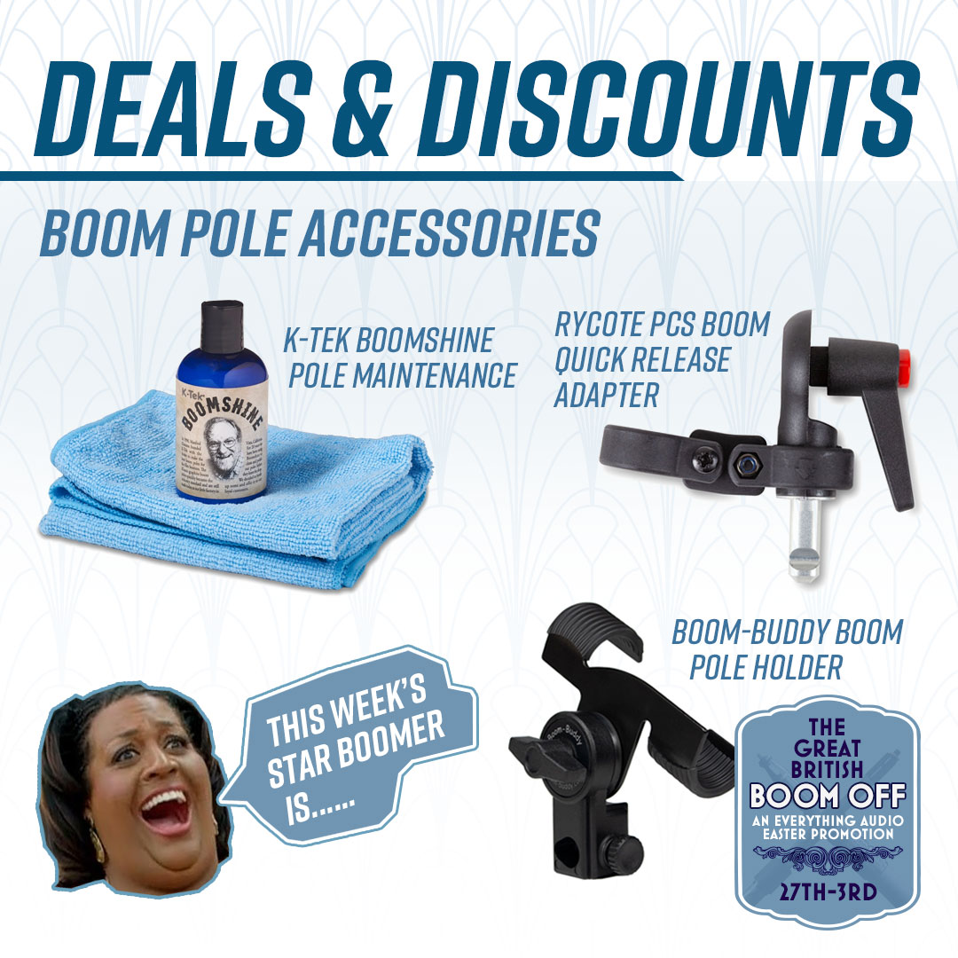 EAelstree's tweet photo. To follow on with our previous cheesey promotion: Presenting "The Great British Boom Off" An Everything Audio Easter Promotion! 🐣 We've been baking up a storm of discounts on booming essentials! Boom poles, cases, boom accessories &amp; more! 27th March - 3rd April 2024 https://t.co/GhFrVaoG7C