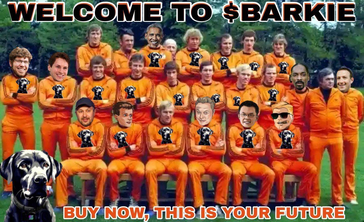 barkiesol's tweet photo. "Buckle up, it's another week ride, with $BARKIE we'll reach the sky! 🌞🚀 No room for doubts, no time to stall, let's make this week our grandest ball! 💃💰 

#BarkieSol #SOL  #MYRO #MEMECOIN https://t.co/jlbtmK0SCj