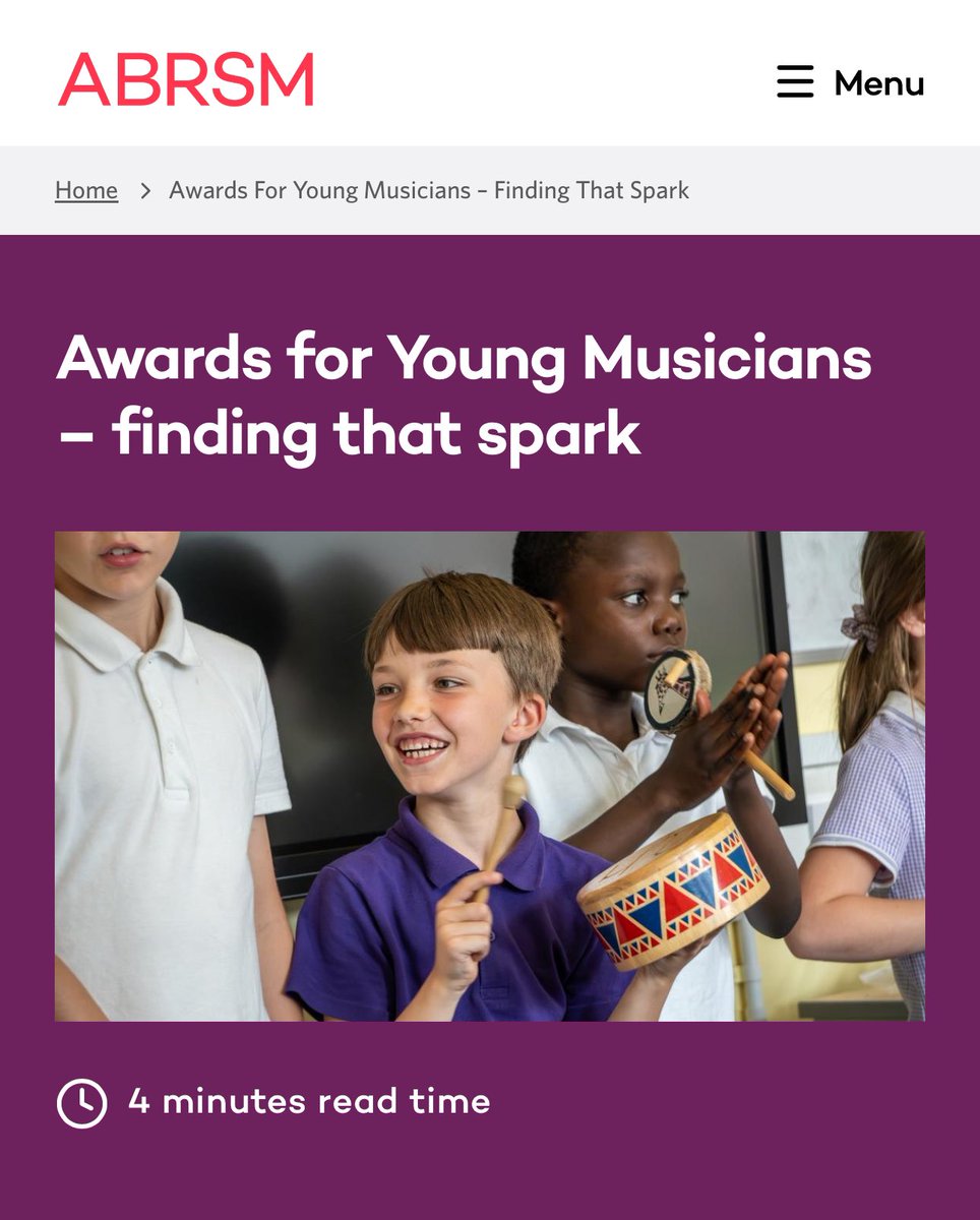 Our #ACEfunded Identifying Musical Talent and Potential training (ITP) has been featured by @ABRSM ☺ Our Lead Facilitator Hugh Nankivell spoke about the programme, his role and how to spot musical potential. 🔗 abrsm.org/en-gb/blog/awa… @ace_southwest @ace_national (1/3)