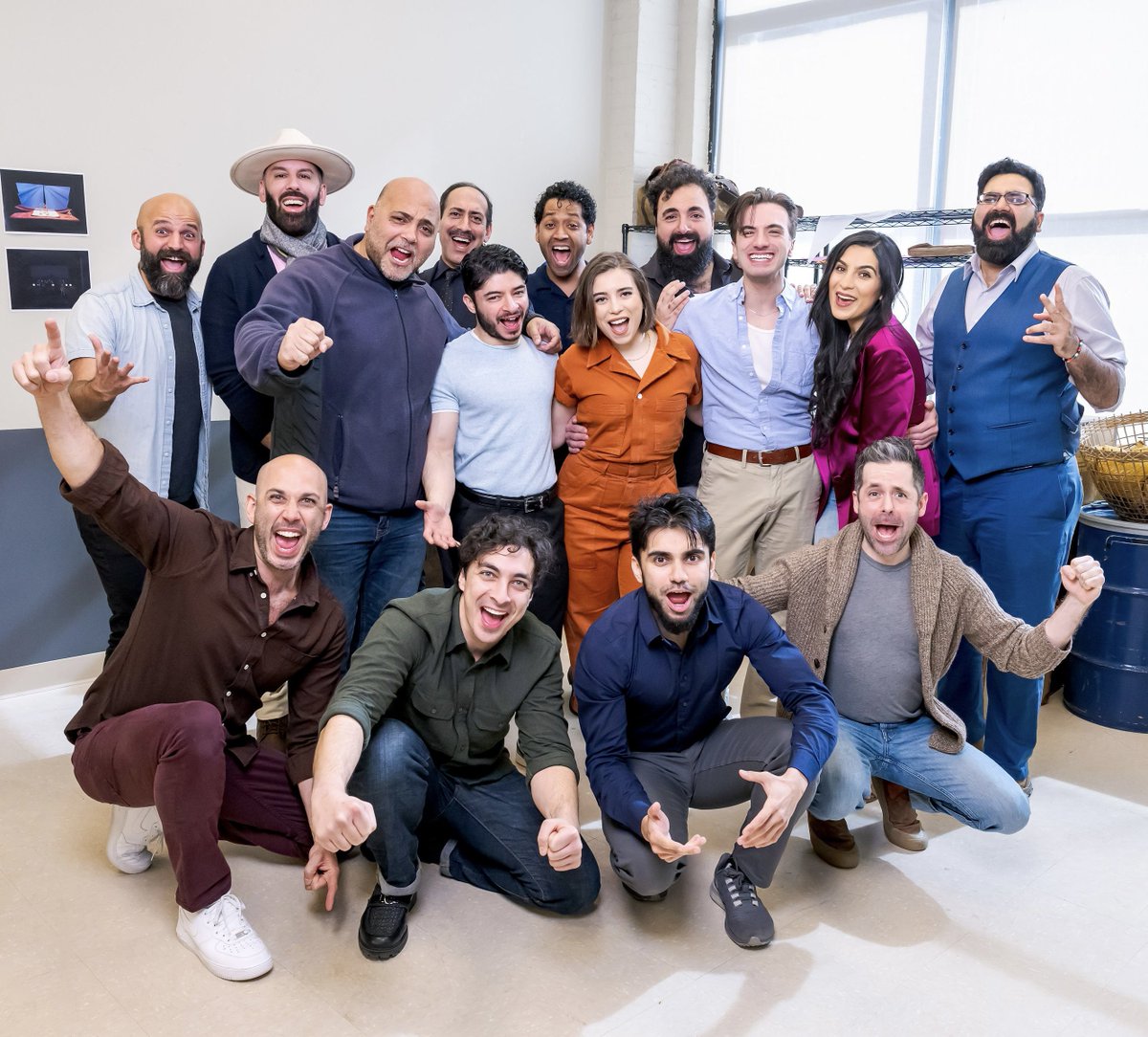 It’s #WorldTheatreDay…so say hello to the full cast of the US National Tour of The Kite Runner! One more week until we see you on the road at the @SJSUHammer in San Jose, CA. 💜🪁 📸: @Rebecca_Mich