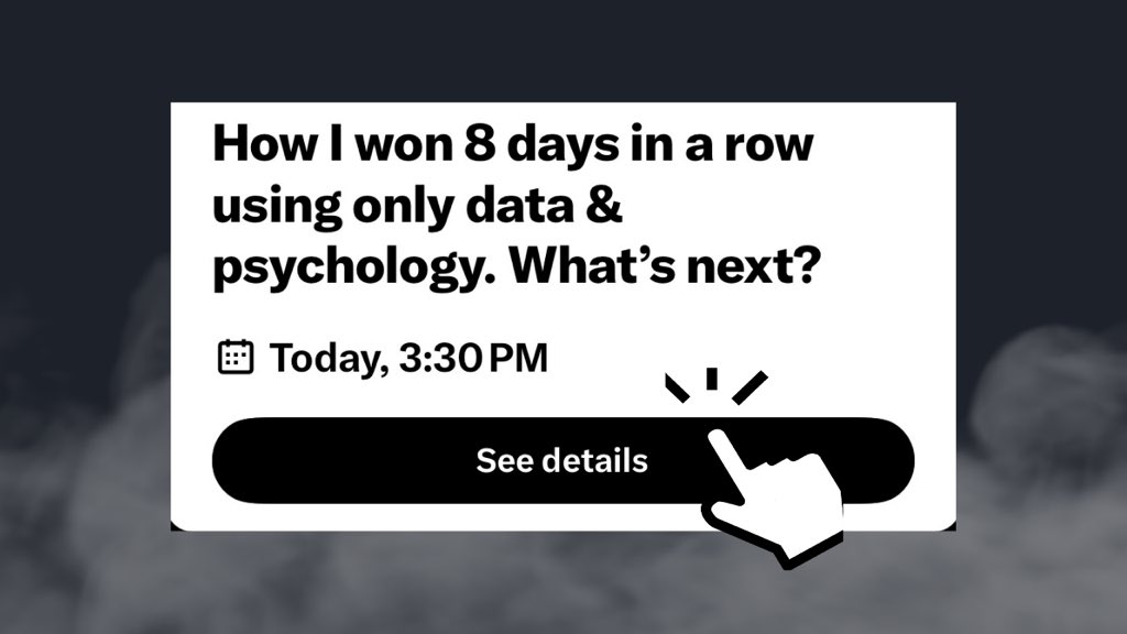 AC_Trades's tweet photo. Today - I’m going over something RARELY talked about in trading that not only has allowed me to be on an 8 win streak, but how I’m managing my risk preparing for a loss

Set a reminder for my upcoming Space 👇 3:30pm EST

https://t.co/nKbAA8x50B https://t.co/CWy1HJ95b2