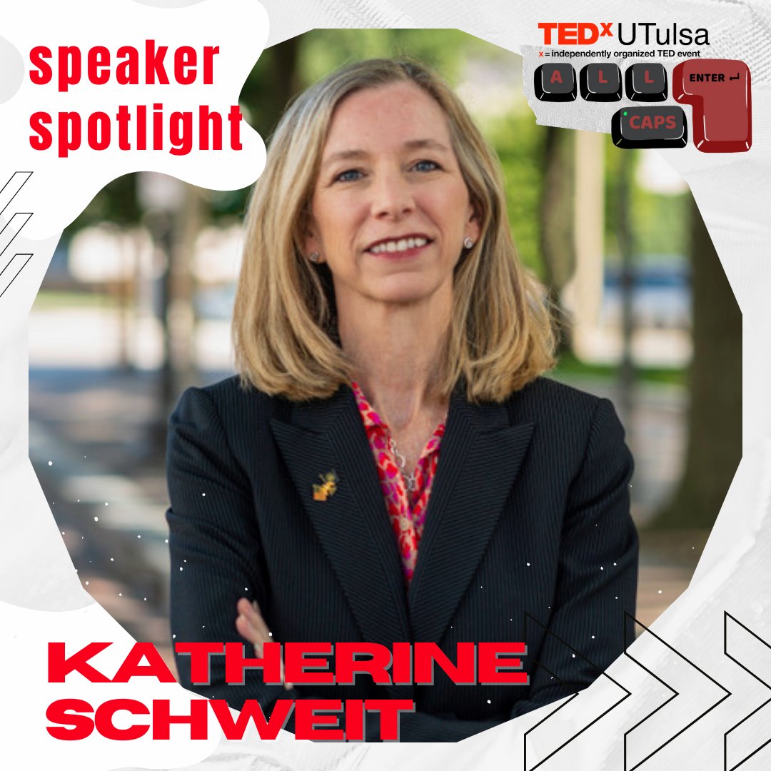 TEDxUTulsa's tweet photo. Speaker Spotlight: Katherine Schweit

Katherine is an attorney and former special agent who created the FBI’s active shooter program after the tragedy at Sandy Hook Elementary School in 2012.  

Tickets are still available to purchase: https://t.co/lTxyhIrdwz https://t.co/VGxXX6wuas