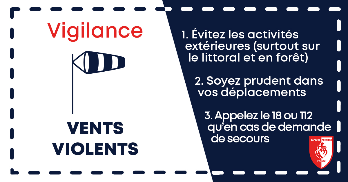 SDIS85's tweet image. [Dépression #NELSON ]

🟠@meteofrance place le @DepVendee en vigilance orange #vents violents entre 8h et 16h ce jeudi 28 mars 
🟡vigilance jaune vagues-submersion et orages en cours et jusqu'à demain.
Les sapeurs-pompiers de la Vendée vous invitent à la #vigilance
@PrefetVendee