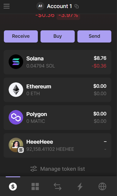 Dad_Knows_'s tweet photo. @HEEHEESolana Used the Phantom wallet this time (not Trust) and got me some $HEEHEE https://t.co/xmityo0X0J