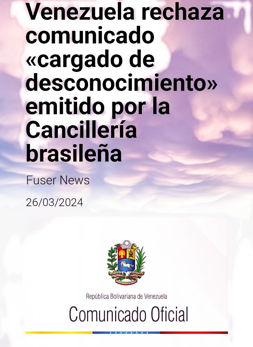 #LealesPorLaPaz #oriele #prelemi #sergetti #luzzers #Perletti Caracas ratificó que las elecciones presidenciales del 28 de julio se llevarán a cabo de acuerdo con lo establecido en la Constitución, sin intervención extranjera. Venezuela expresó su enérgico rechazo a un