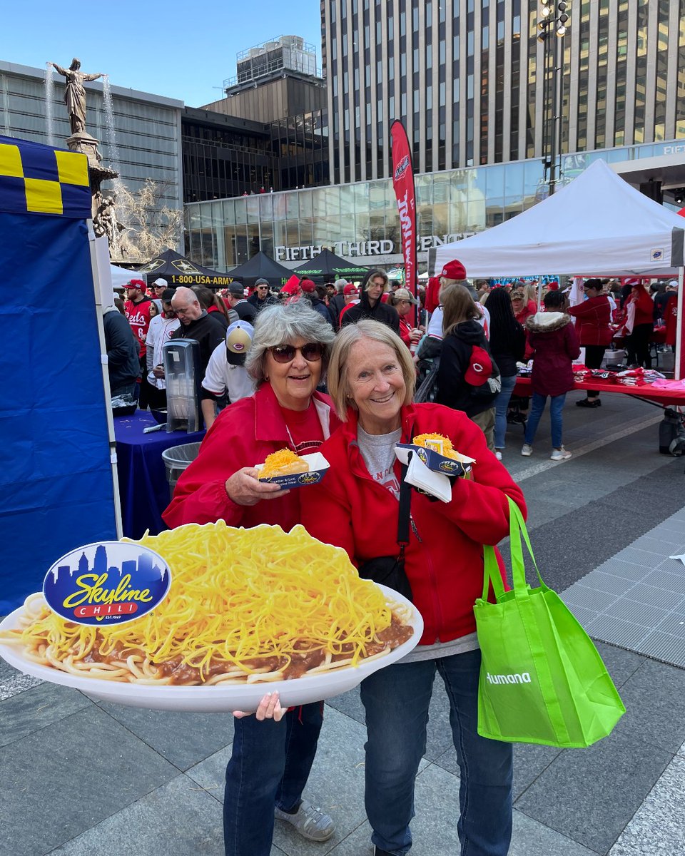Skyline Chili (@skyline_chili) on Twitter photo 24 hours to go! This is not a drill! <a href="/Reds/">Cincinnati Reds</a> Baseball is back TOMORROW! This could be YOU!
Come celebrate with us (and a million of your closest friends) downtown for Opening Day! 24 hours to go! This is not a drill! <a href="/Reds/">Cincinnati Reds</a> Baseball is back TOMORROW! This could be YOU!
Come celebrate with us (and a million of your closest friends) downtown for Opening Day!