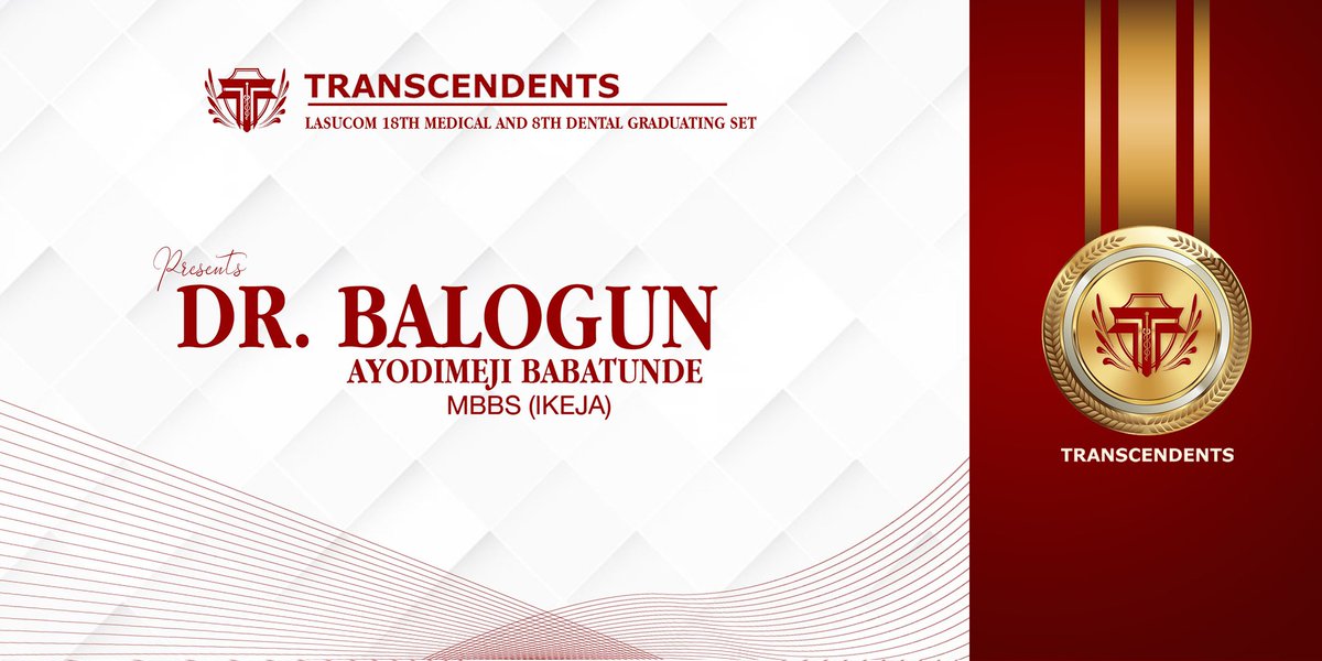 doublejoy411's tweet photo. After 7 years and 4 months in Medical School
Allow me to re-introduce myself
The first of his name.
Dr Balogun A.B (MB;BS)Ikeja https://t.co/XmDjHJmX98