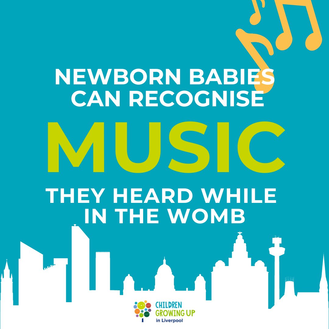 Studies have shown that babies can recognise certain melodies that were played to them while in the womb! Isn't that music to your ears? 👂🎶 #funfact #cgullstudy #music #liverpool #musiclovers