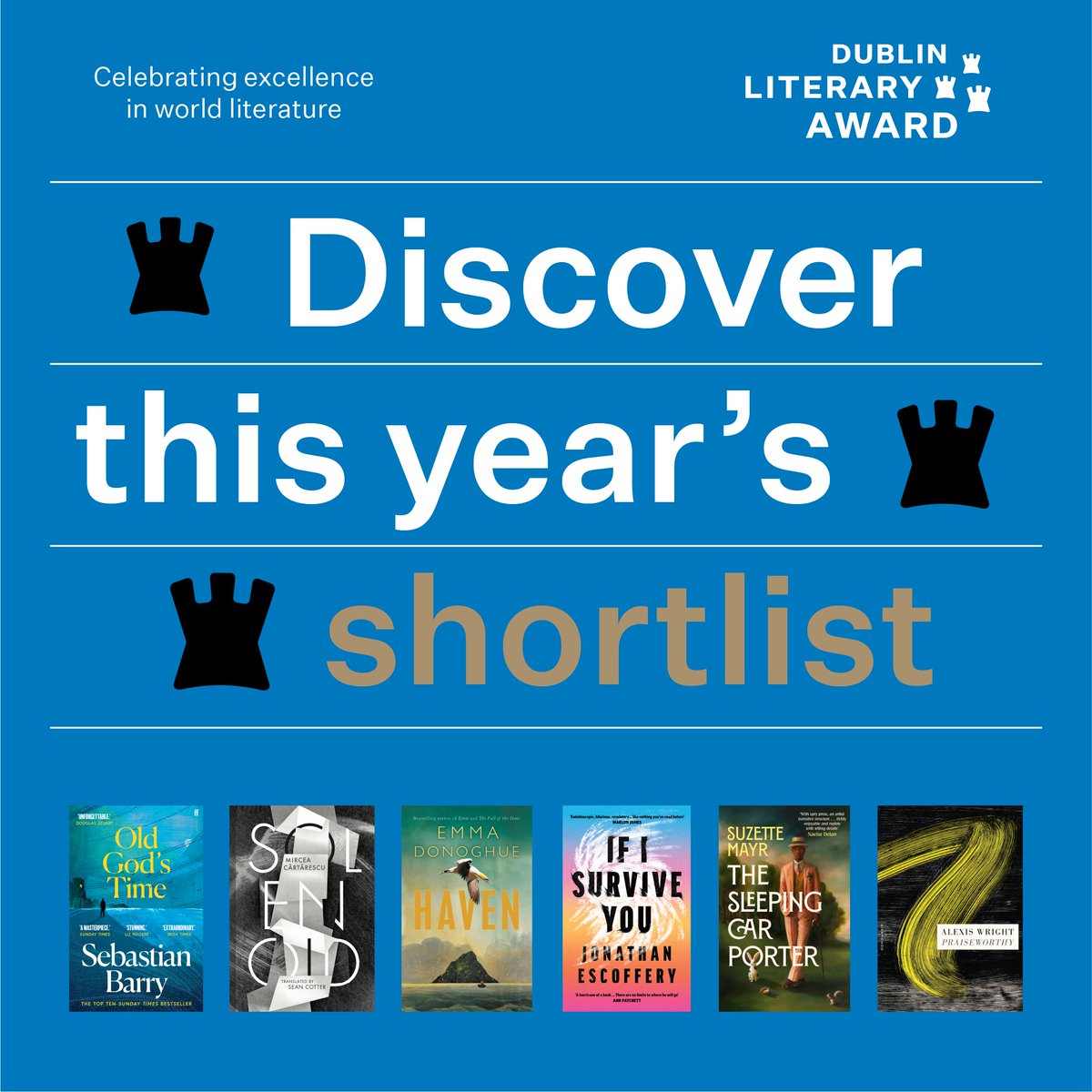 Have you checked out the books on this year's Shortlist yet? 👀✨ Yesterday we announced the 6 books on the shortlist of the 2024 Dublin Literary Award, the world’s most valuable annual prize for a single work of fiction. Find out more: dublinliteraryaward.ie/the-library/pr…