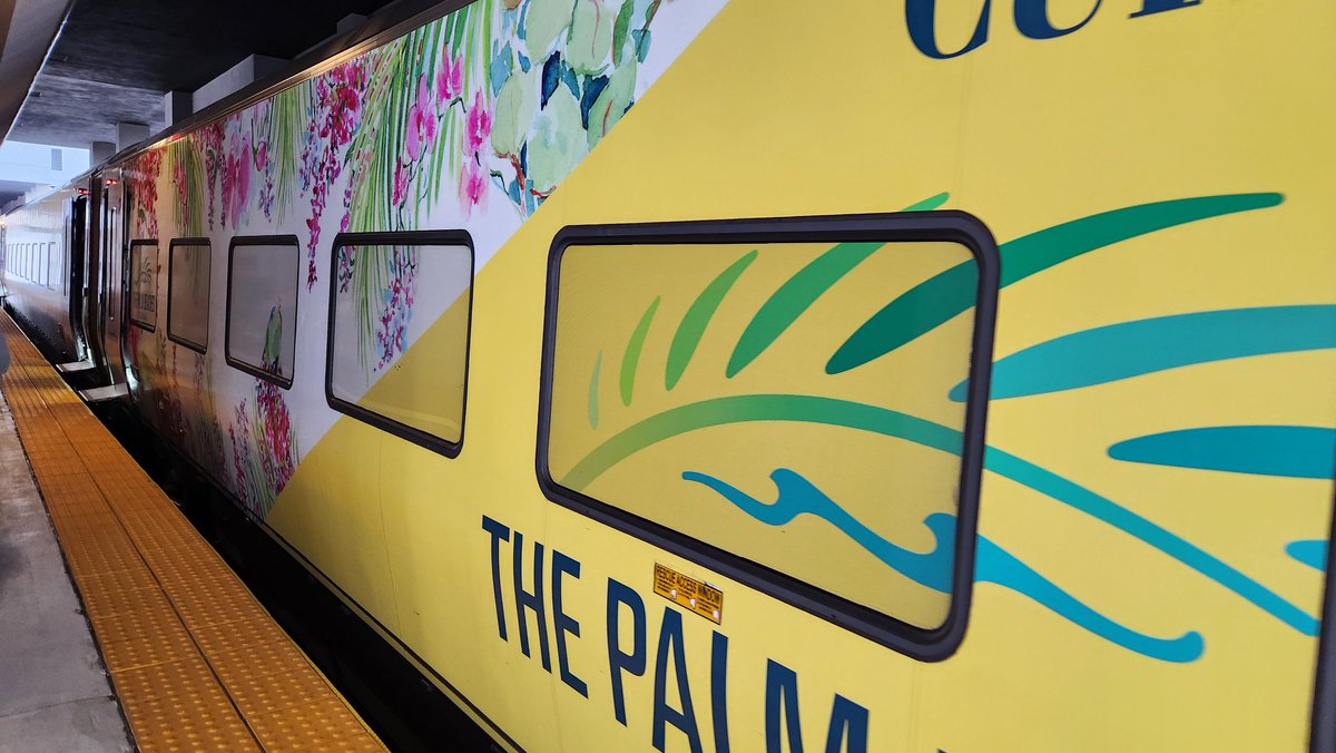 Nick_H45's tweet photo. @GoBrightline was looking forward to my ride today, big shame I can't see anything out the window. 10 minutes on board and already getting headaches trying to peer through these dots covering the windows https://t.co/3X3G0qMwmm