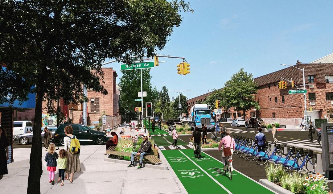 Broadway Stages, the film studio that successfully lobbied Mayor Adam’s to kill the original pedestrian and bike redesign of McGuiness Blvd, wants to now privatize two blocks in Brooklyn for their own car free backlot. The hypocrisy is absolutely stunning.